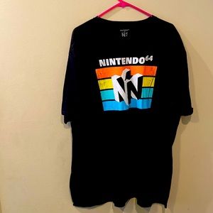 Short Sleeve Crew Neck Cotton Nintendo N64 Shirt 2XL